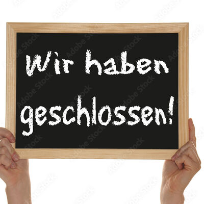 Geschlossen Schild